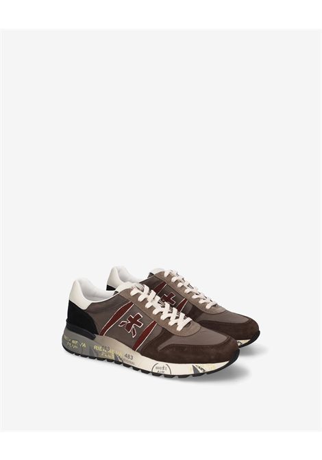 Premiata Lander 8657 Sneaker in Nylon and Suede Grey Men's PREMIATA |  | LANDER VAR8657